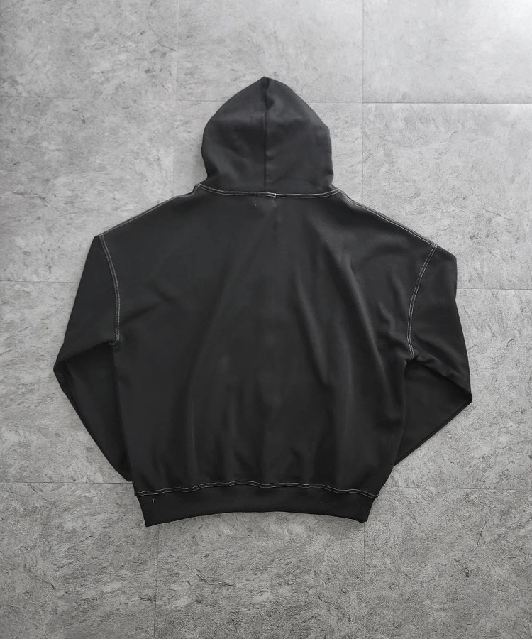 Out Stitch Over Zip Parka
