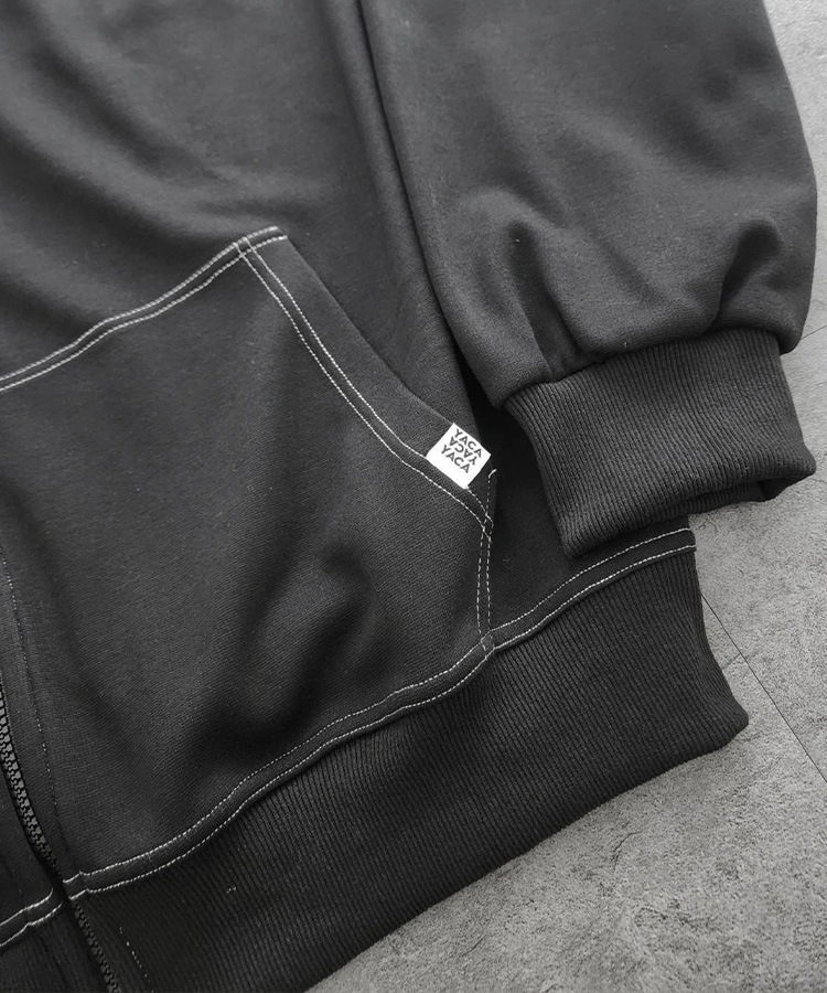 Out Stitch Over Zip Parka
