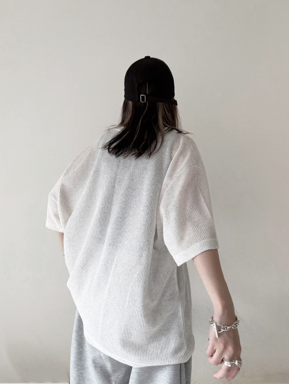 Star Print Mesh Tee