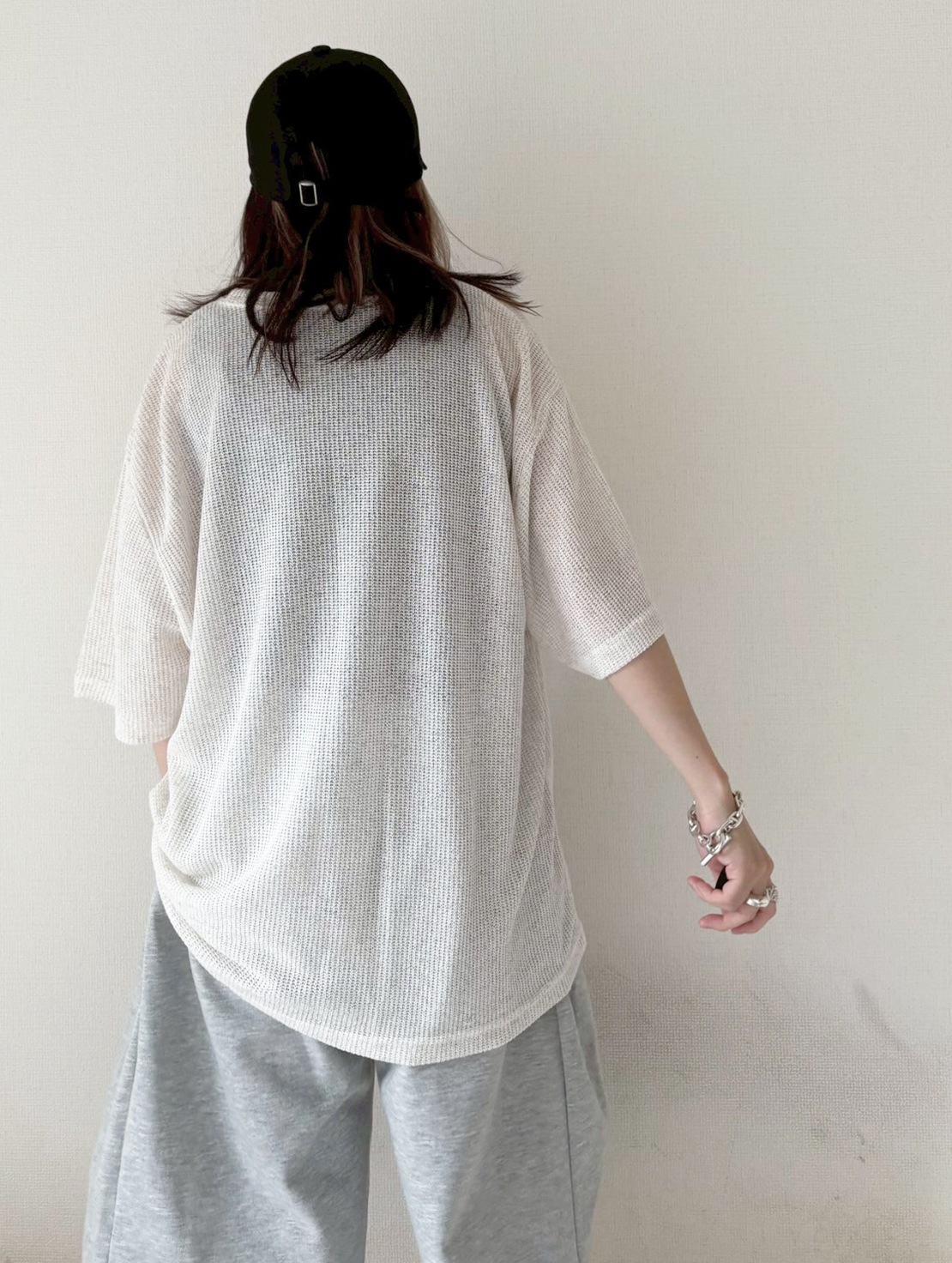 Star Print Mesh Tee