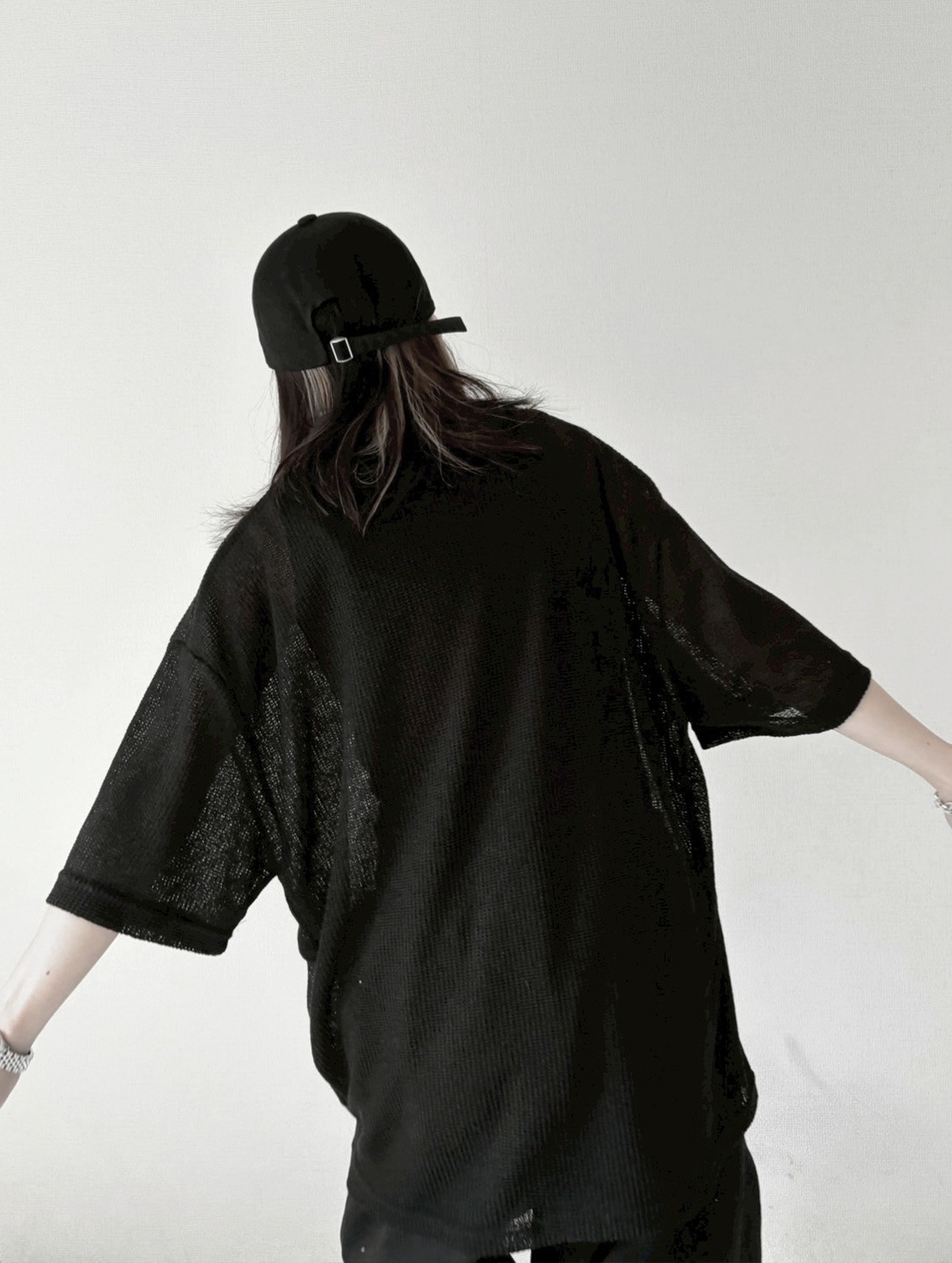 Star Print Mesh Tee