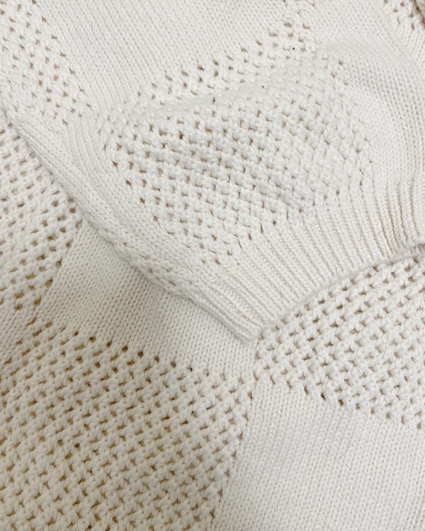 Mesh Checker Zip Hoodie