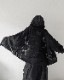 Mesh Checker Zip Hoodie