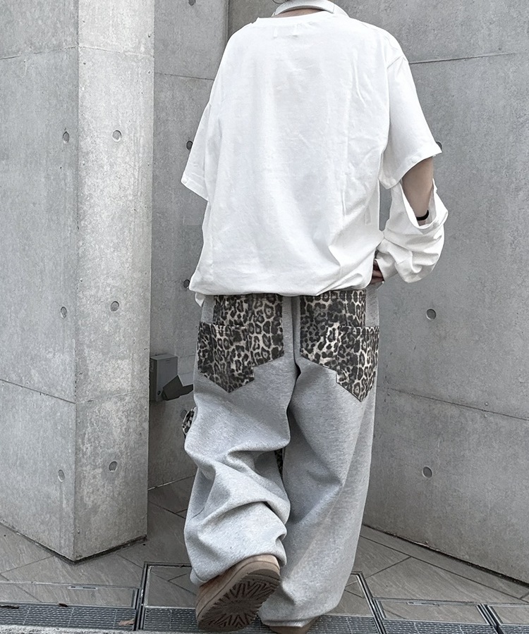 Leopard Double Pocket Sweat PT