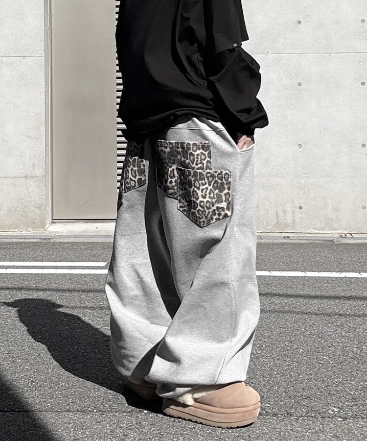 Leopard Double Pocket Sweat PT