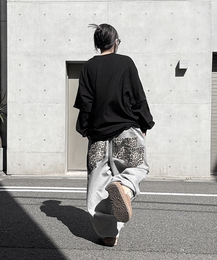 Leopard Double Pocket Sweat PT