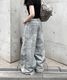 Distressed Wide Jeans