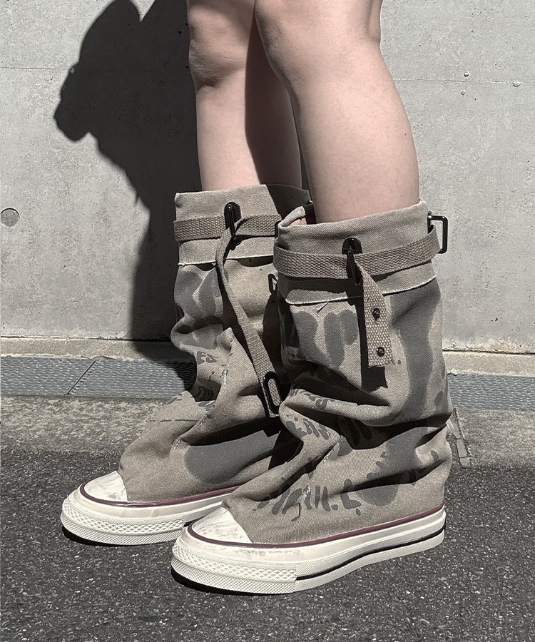 Paint Damaged Sneaker Boots
