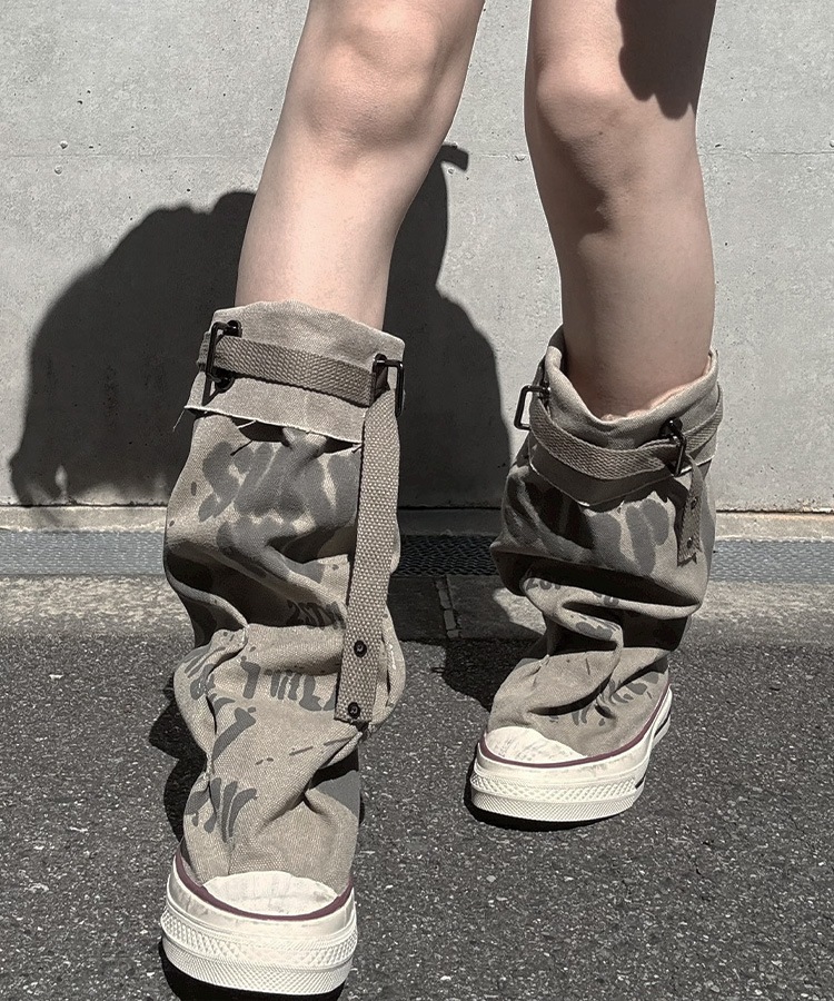 Paint Damaged Sneaker Boots