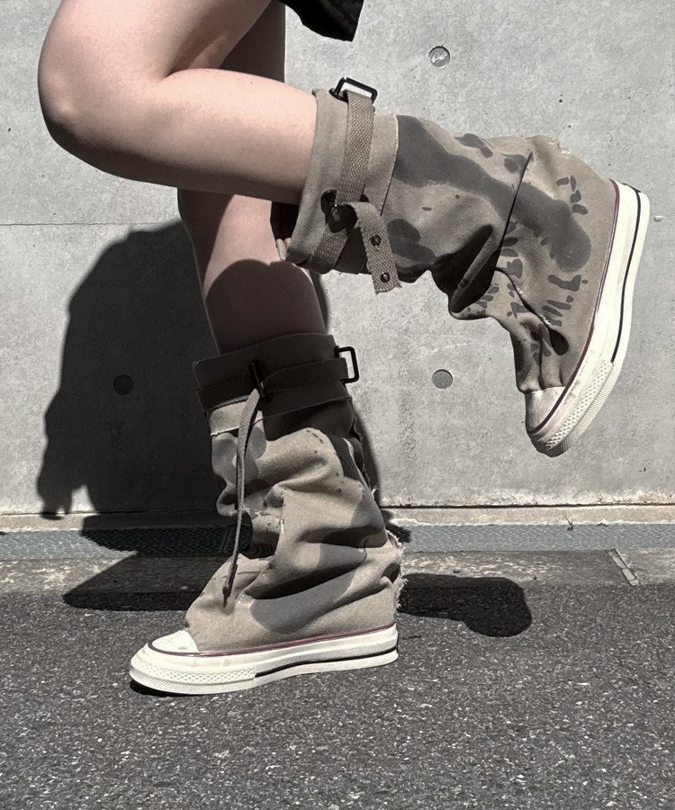 Paint Damaged Sneaker Boots