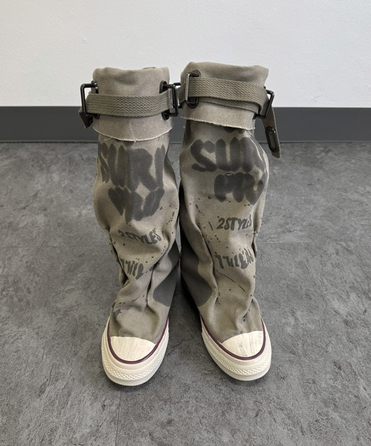 Paint Damaged Sneaker Boots