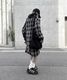 Loose Check Hoodie Shirt