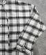 Loose Check Hoodie Shirt