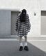 Loose Check Hoodie Shirt
