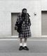 Loose Check Hoodie Shirt