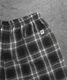 Loose Check Half Pants