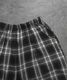 Loose Check Half Pants