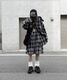 Loose Check Half Pants