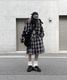 Loose Check Half Pants