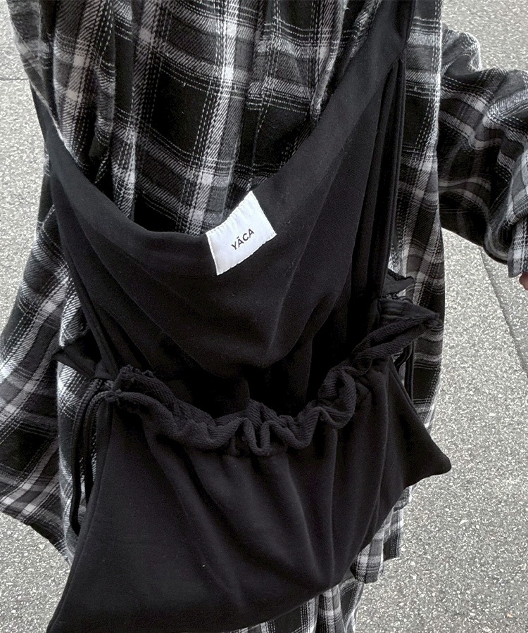 Sweat Apron Shoulder Bag