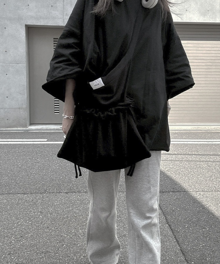 Sweat Apron Shoulder Bag