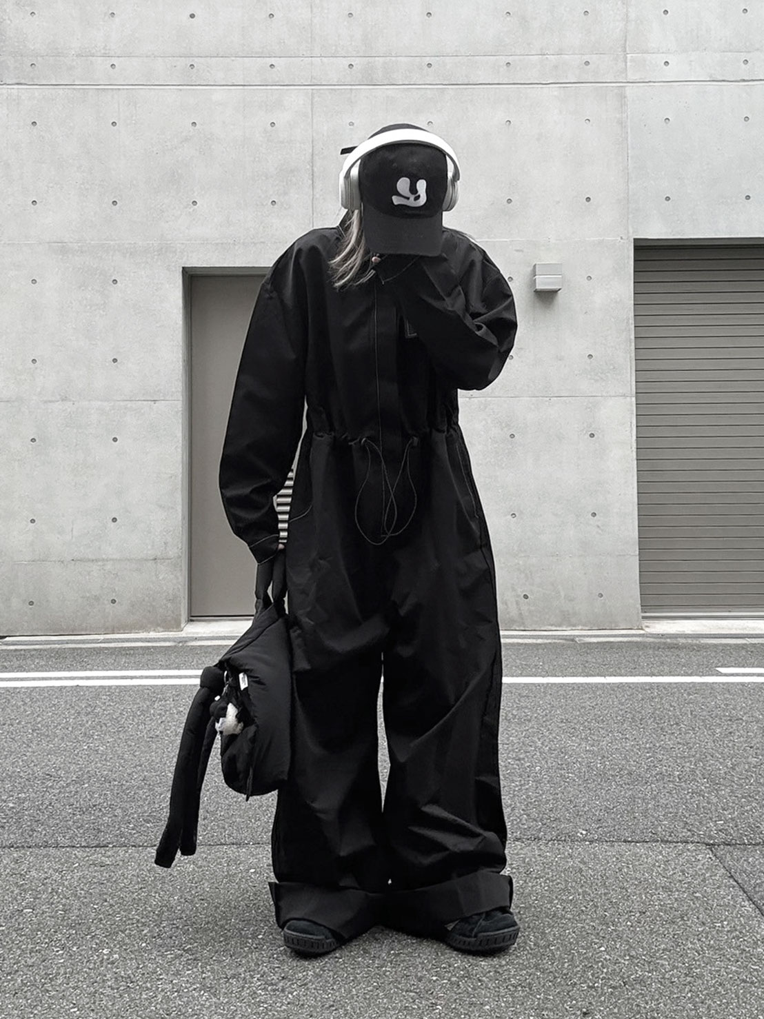 Out Stitch Jump Suit