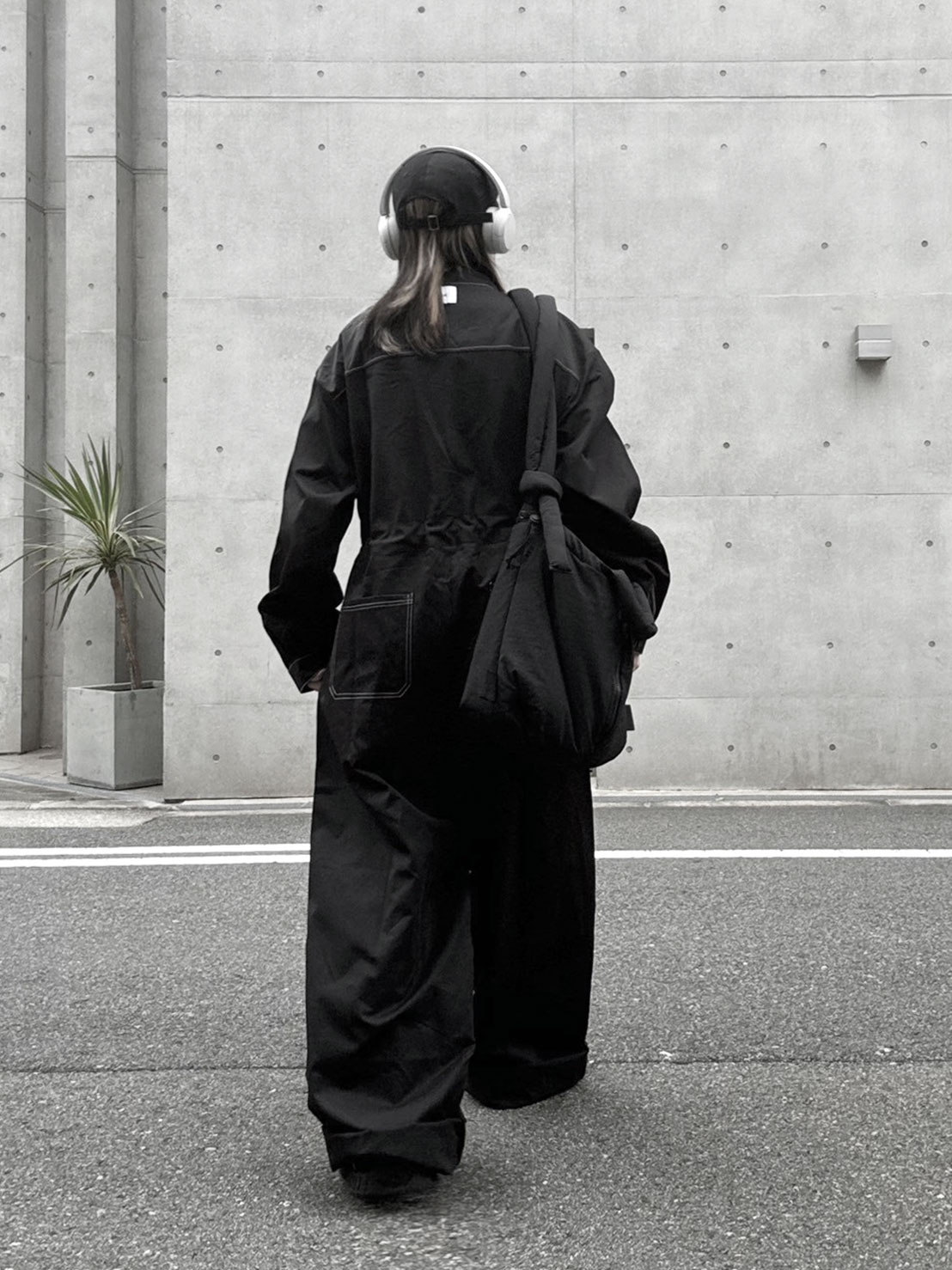 Out Stitch Jump Suit