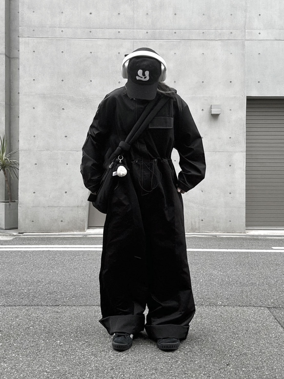 Out Stitch Jump Suit