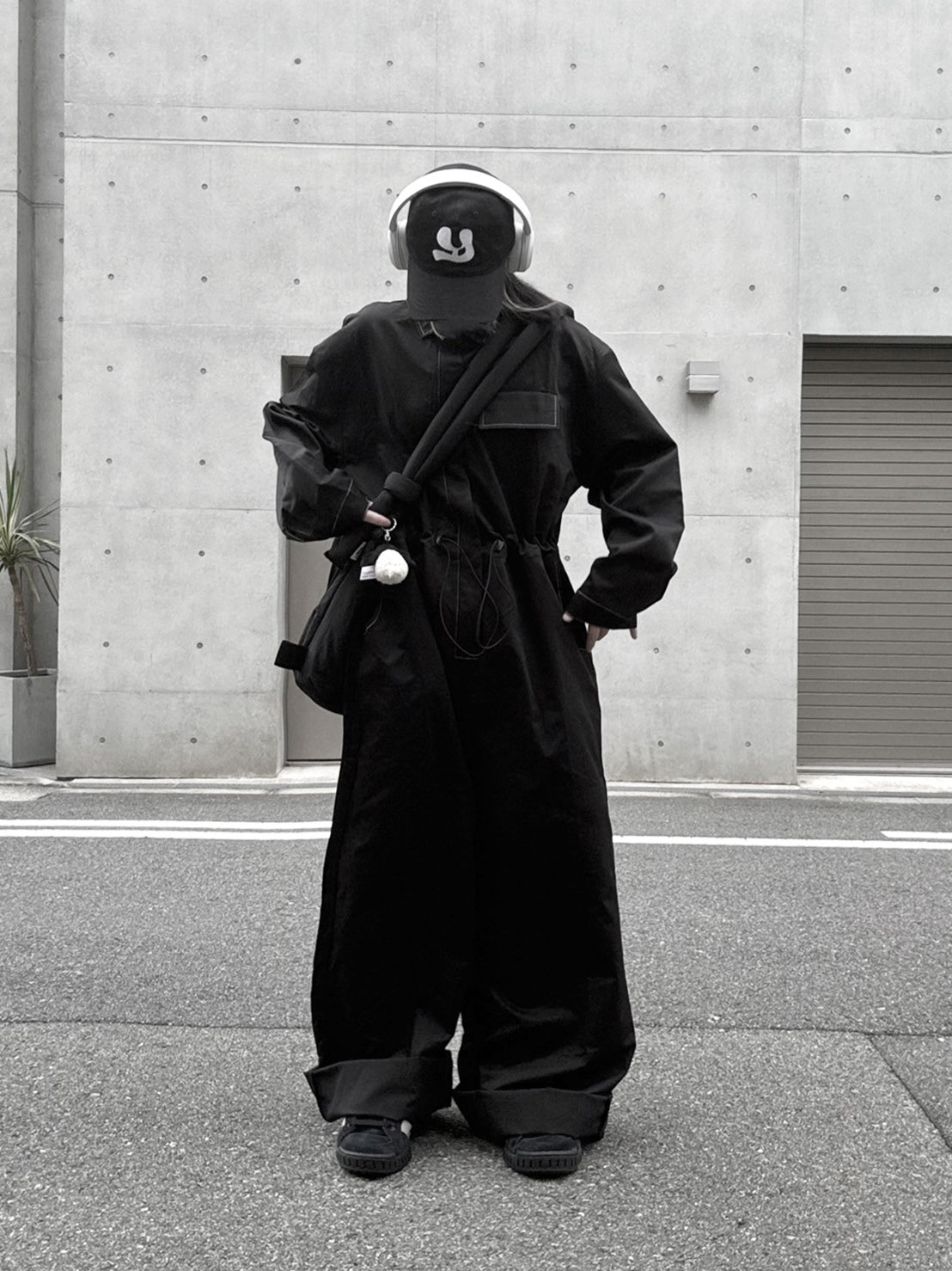 Out Stitch Jump Suit