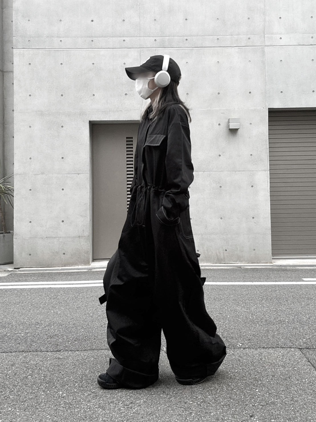 Out Stitch Jump Suit