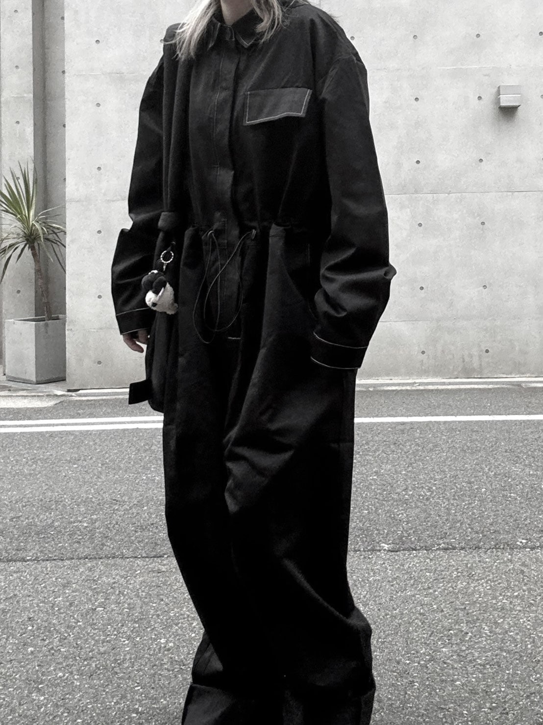 Out Stitch Jump Suit