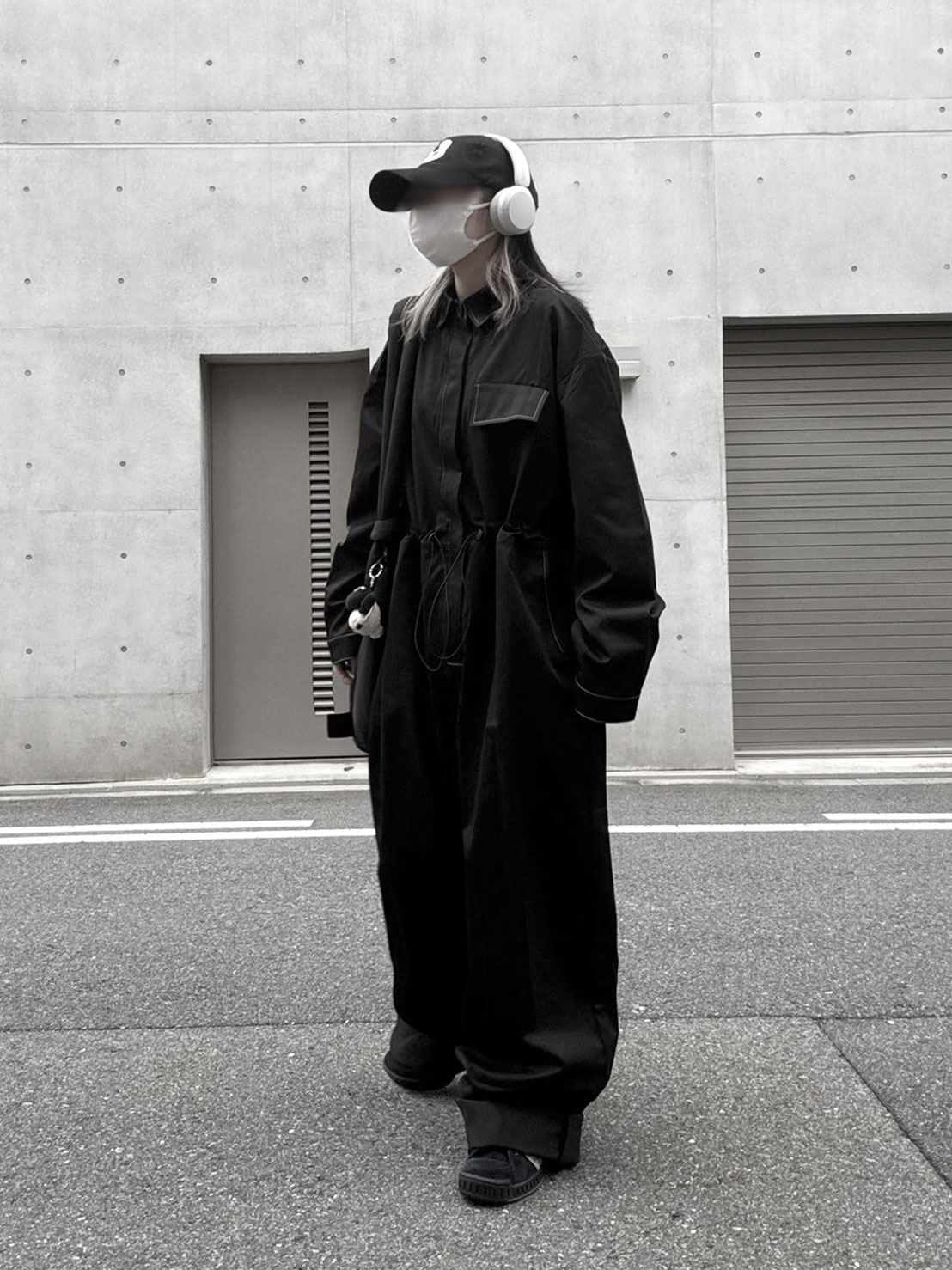 Out Stitch Jump Suit