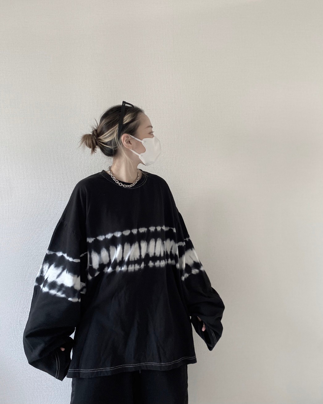 Tie dye big silhouette shirt