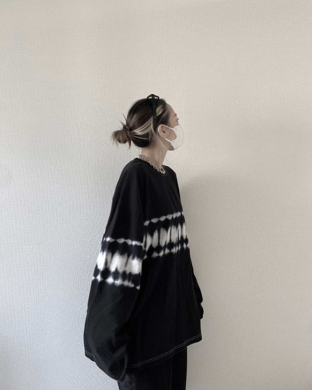 Tie dye big silhouette shirt