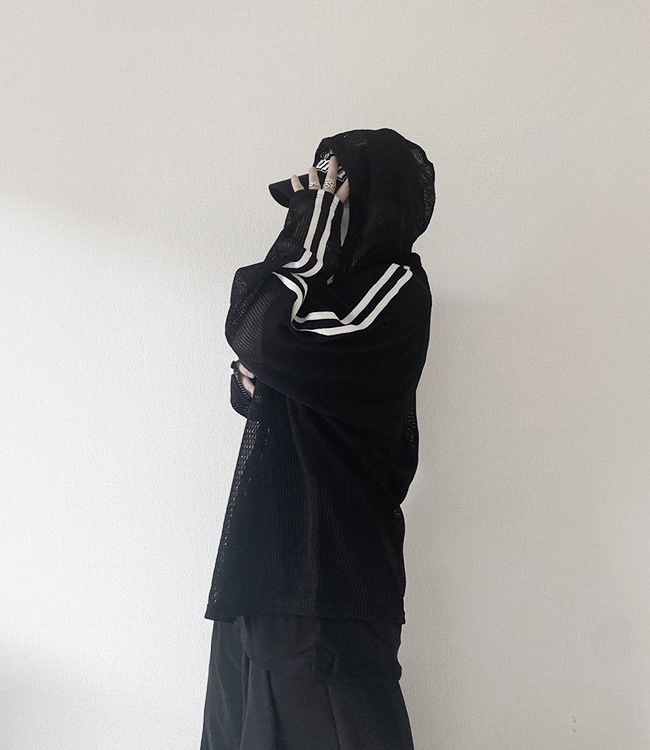 Mesh Line Hoodie