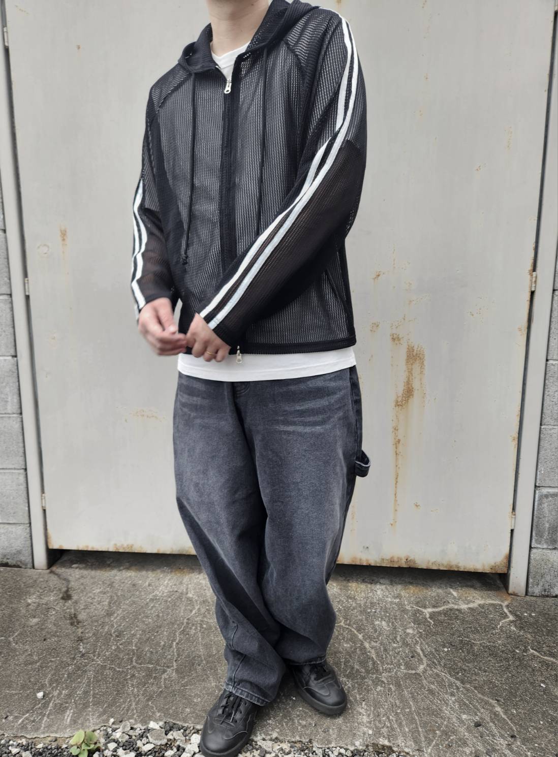 Mesh Line Hoodie