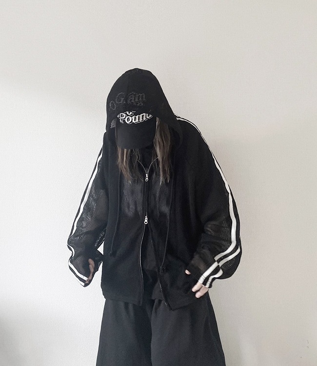 Mesh Line Hoodie