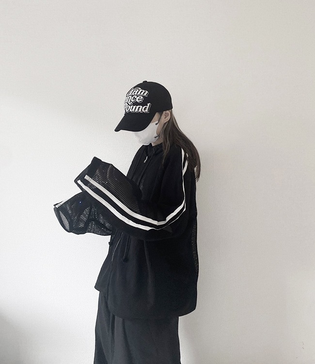 Mesh Line Hoodie