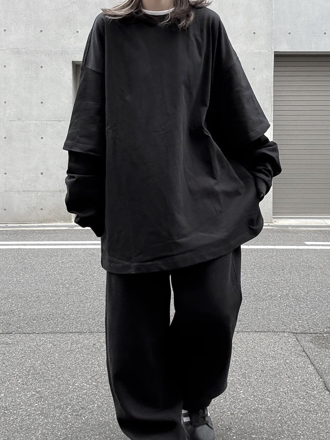 layered L/S t-shirt