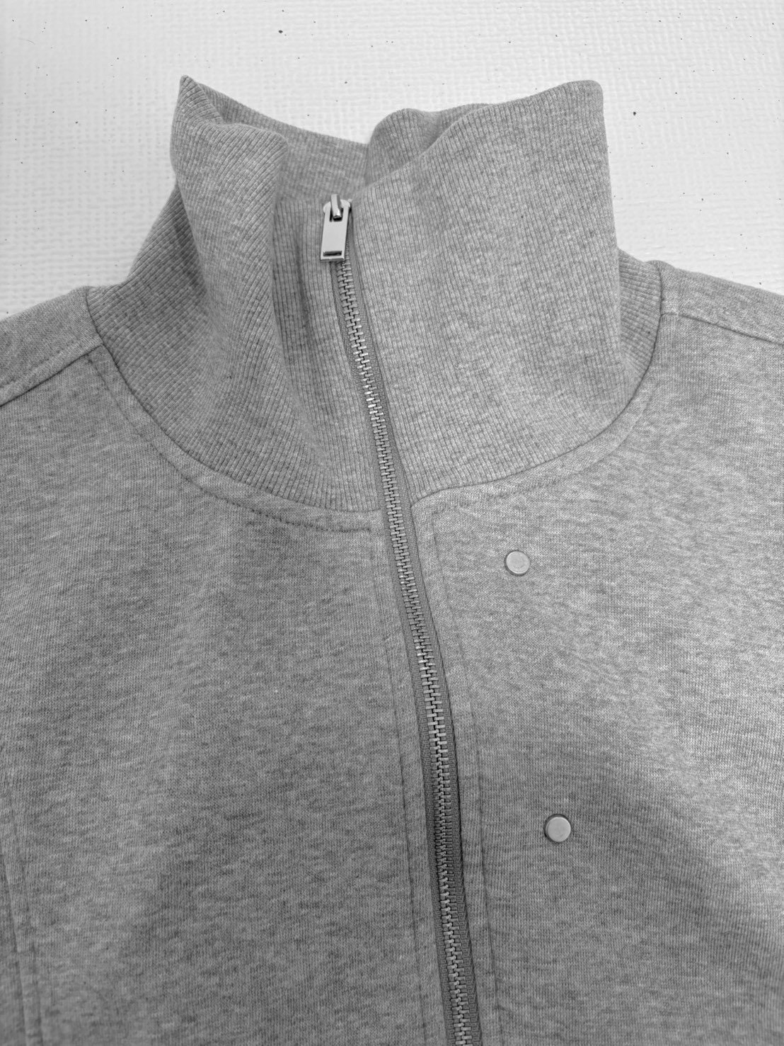 High Neck Zip Sweat