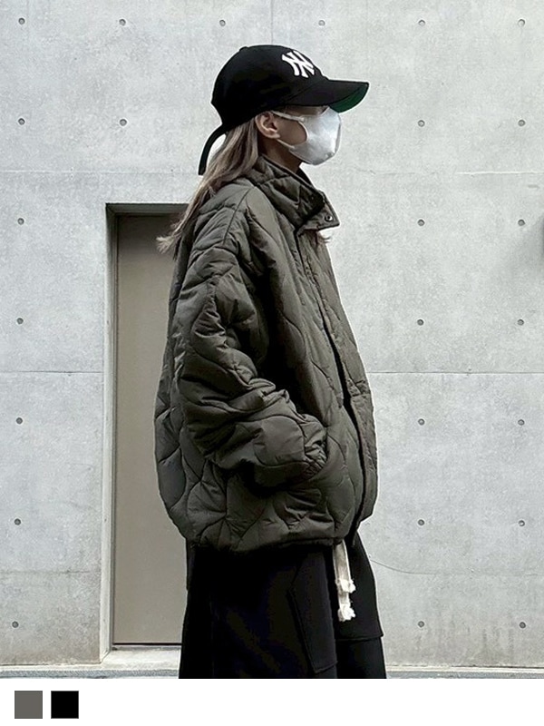 Stand Collar Quilting Jacket | OUTER | YACA
