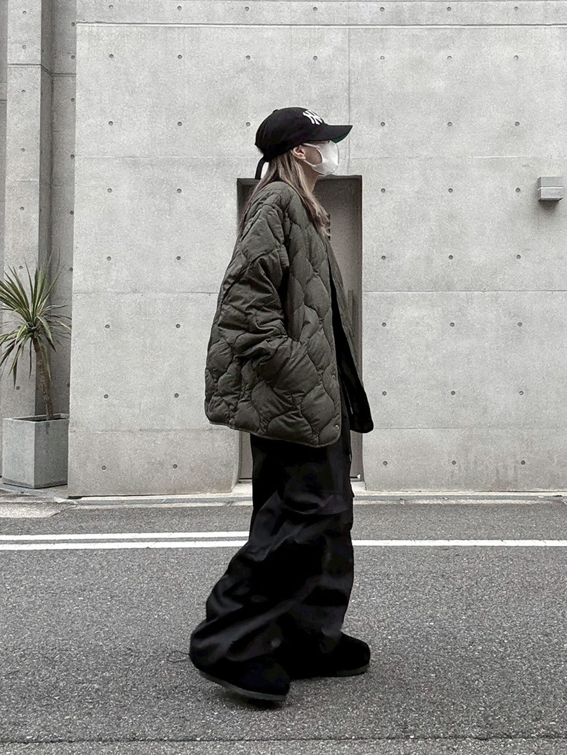 Collarless Quilting Coat