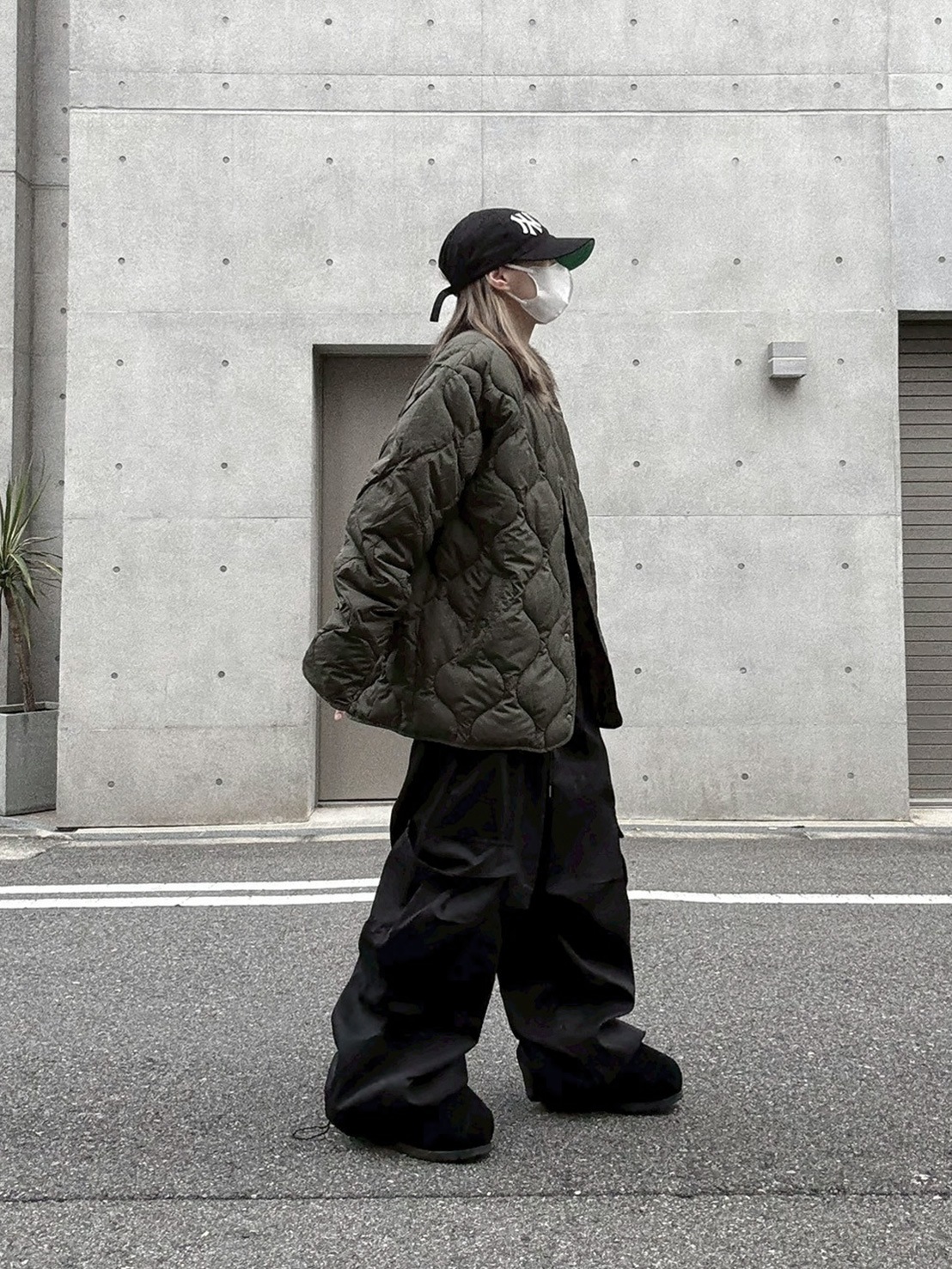 Collarless Quilting Coat