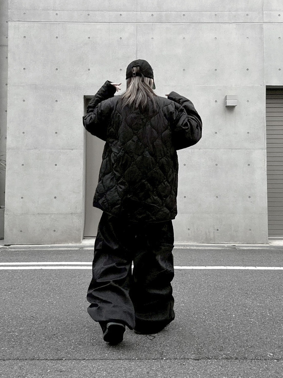 Collarless Quilting Coat