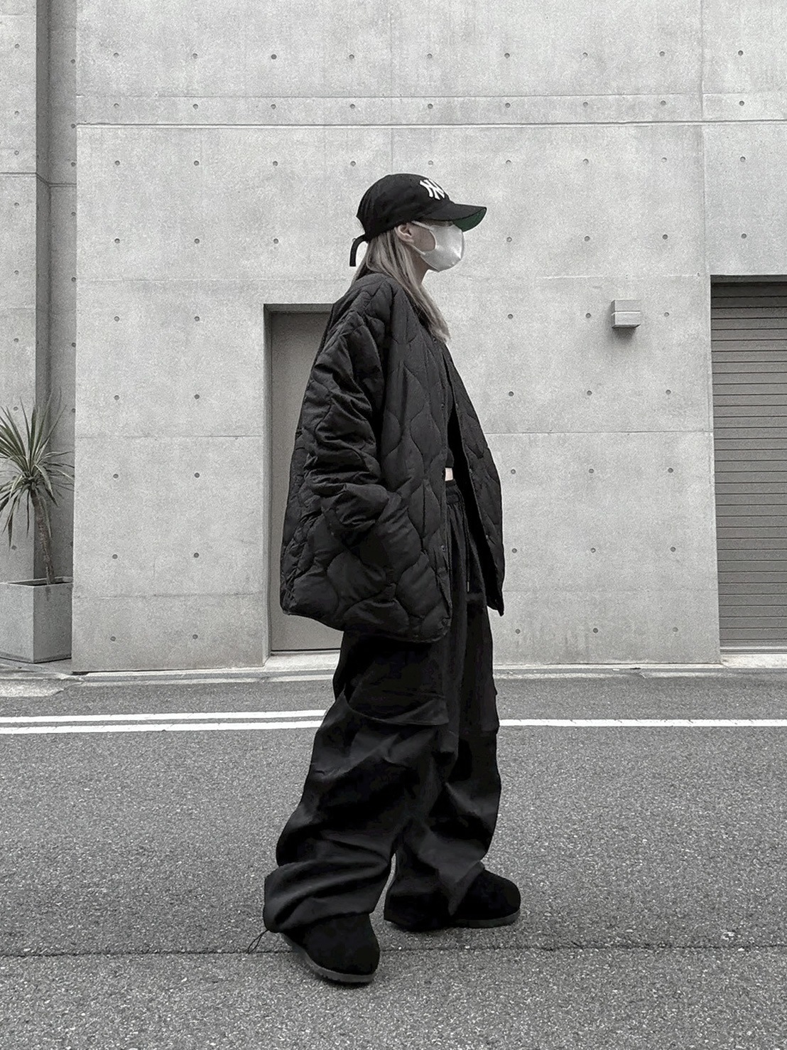 Collarless Quilting Coat