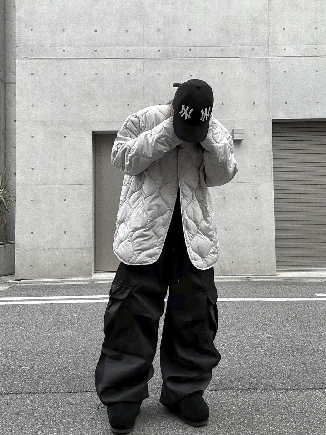 Collarless Quilting Coat