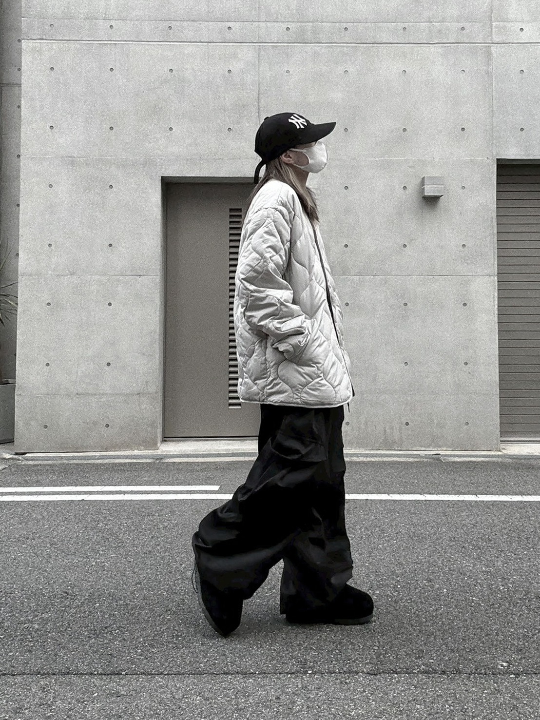 Collarless Quilting Coat