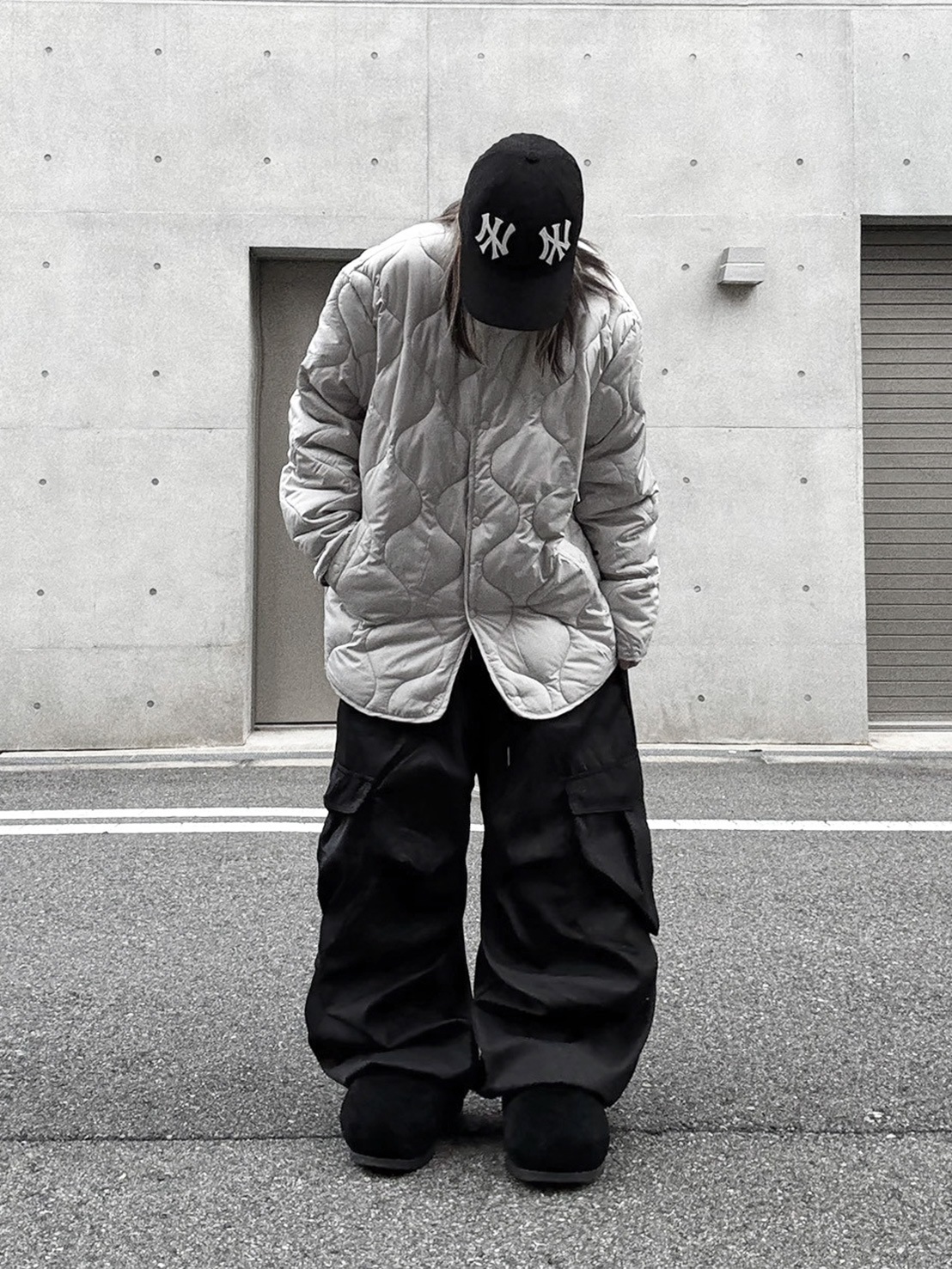 Collarless Quilting Coat