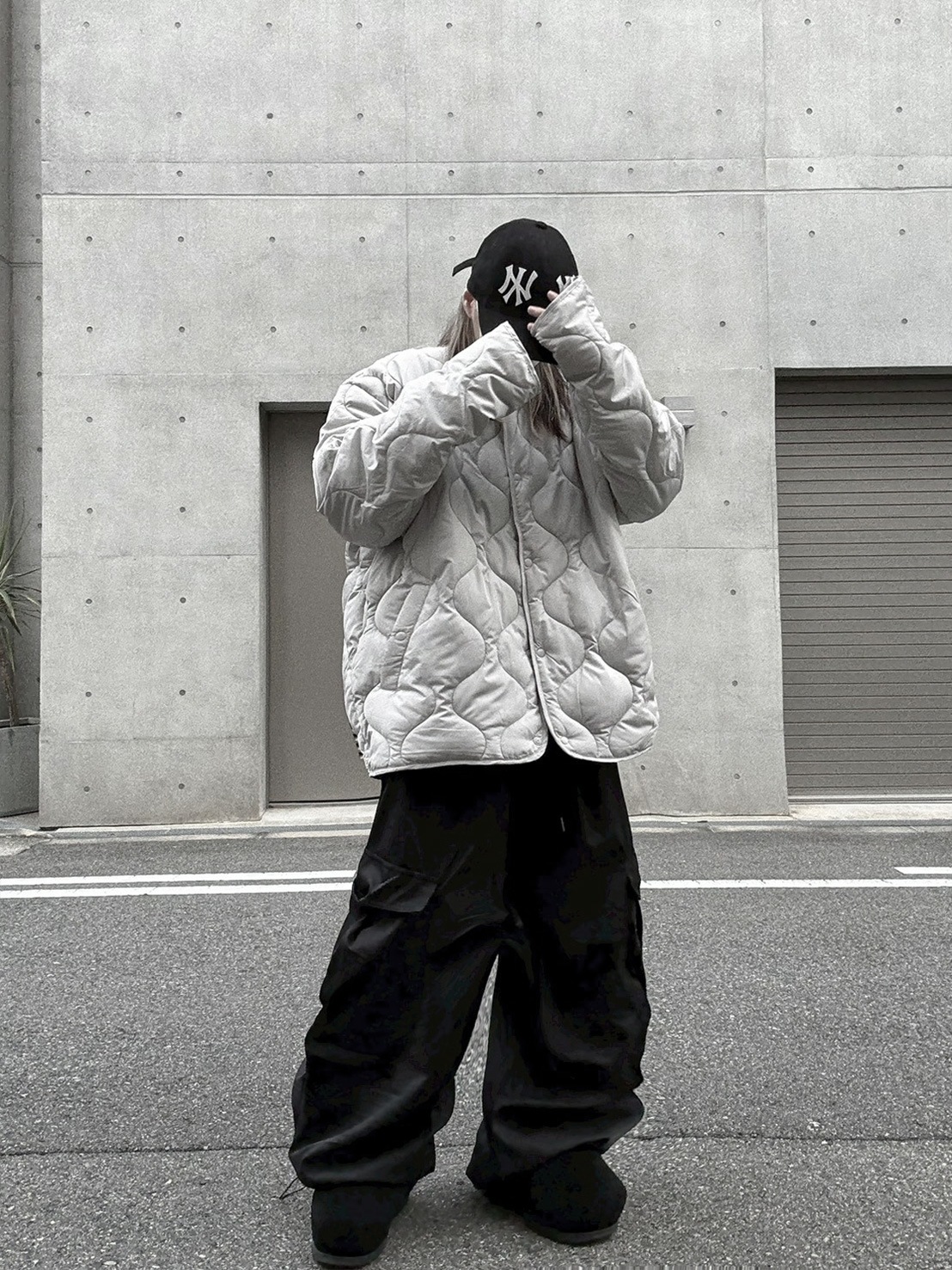 Collarless Quilting Coat