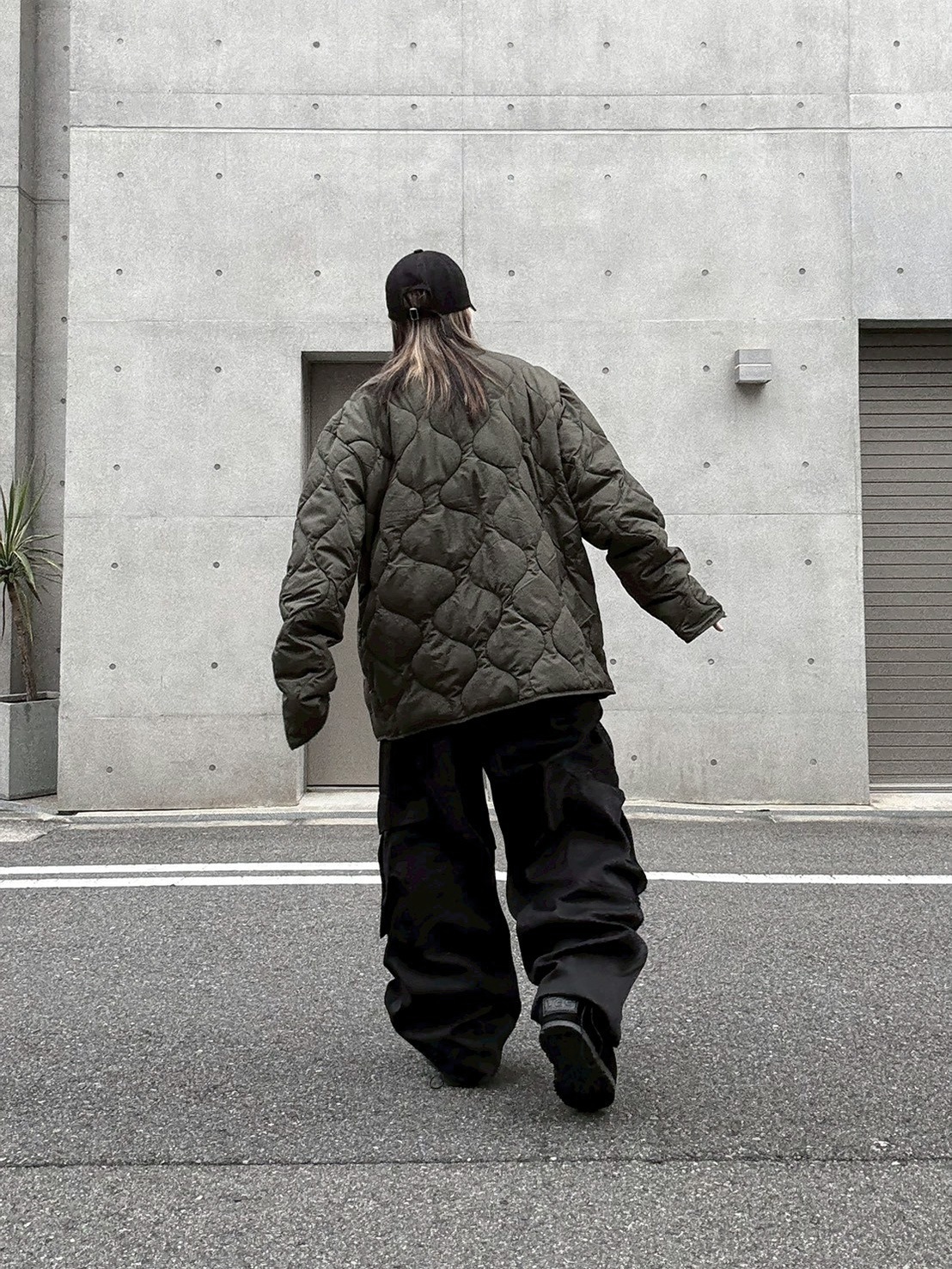 Collarless Quilting Coat